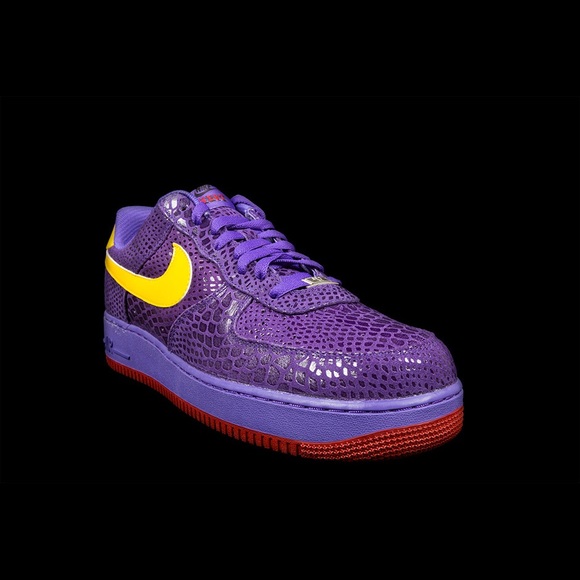Nike Air Force 1 (AF1) Low Premium Eddie Cruz Purple Red Yellow Sz12 Snakeskin - Picture 14 of 16